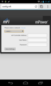 mPower Initial config