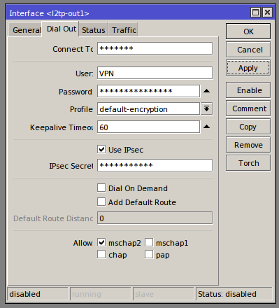 Настройка firewall mikrotik для l2tp ipsec